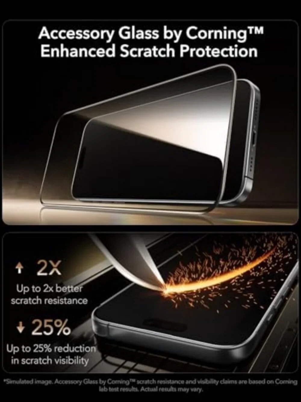 3-Pack iPhone 17/16 Pro Screen Protectors, Ultra-Clear Armorite